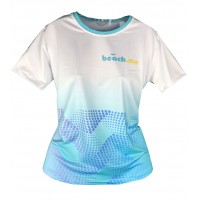 CAMISETA BEACH.ME DOTS W - BRANCA/AZUL